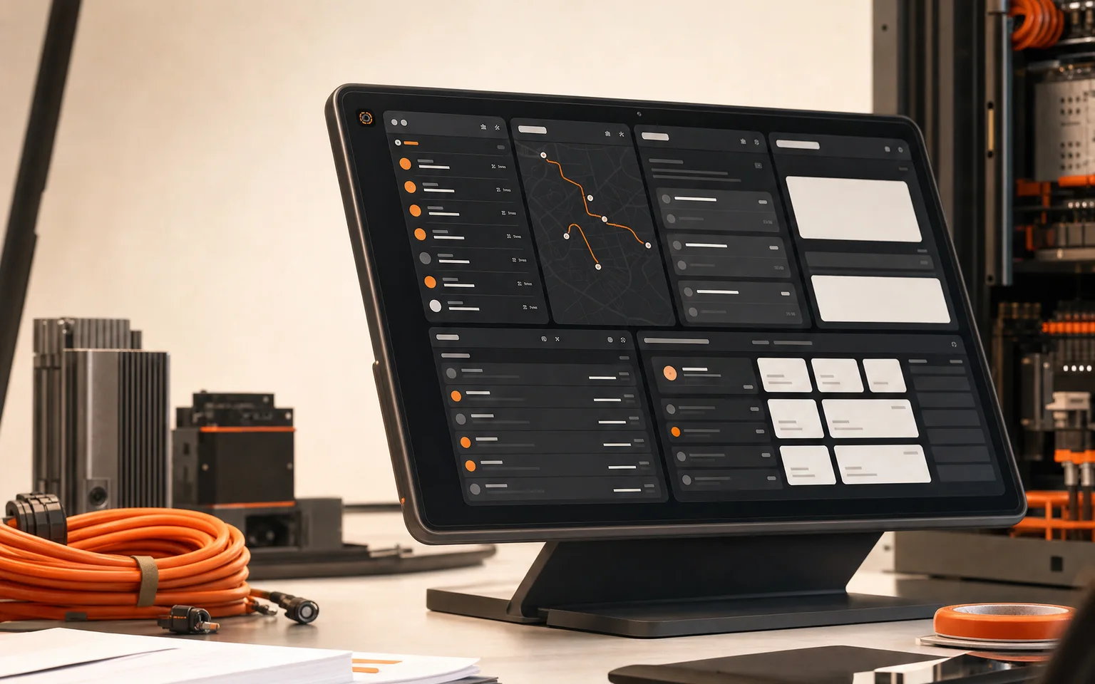 Conceptual custom operator dashboard on a BuckleIQ workbench